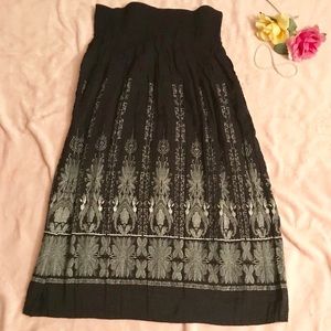 Lapis Strapless Dress/ Skirt